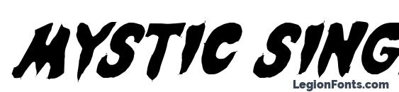 Mystic Singler Light Italic Font