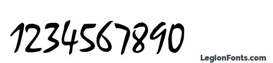 Mystical Thin Font, Number Fonts