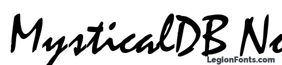 MysticalDB Normal font, free MysticalDB Normal font, preview MysticalDB Normal font