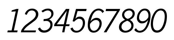 N691 Sans Italic Font, Number Fonts