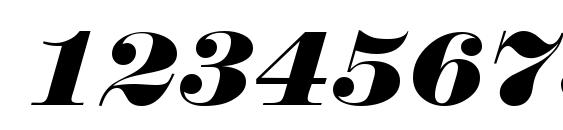 N790 Modern Italic Font, Number Fonts