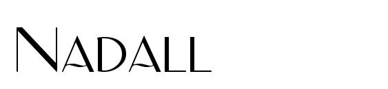 Nadall font, free Nadall font, preview Nadall font