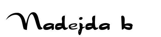 шрифт Nadejda b, бесплатный шрифт Nadejda b, предварительный просмотр шрифта Nadejda b