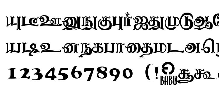 glyphs Nagananthini regular font, сharacters Nagananthini regular font, symbols Nagananthini regular font, character map Nagananthini regular font, preview Nagananthini regular font, abc Nagananthini regular font, Nagananthini regular font