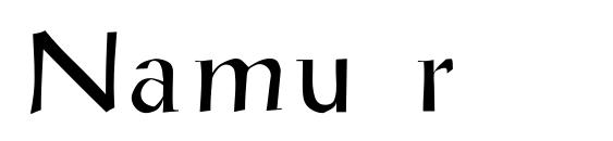 Namu r font, free Namu r font, preview Namu r font