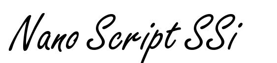 Nano Script SSi font, free Nano Script SSi font, preview Nano Script SSi font