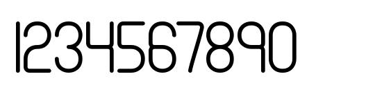 Nanosecond Thin BRK Font, Number Fonts