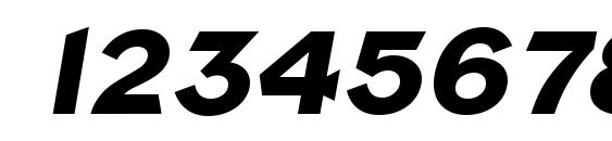 Napa Heavy SF Bold Italic Font, Number Fonts