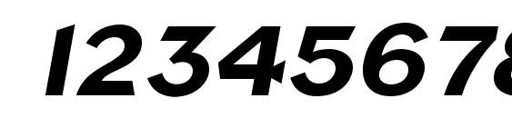 Napa SF Bold Italic Font, Number Fonts