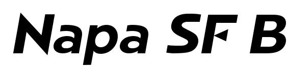 шрифт Napa SF Bold Italic, бесплатный шрифт Napa SF Bold Italic, предварительный просмотр шрифта Napa SF Bold Italic