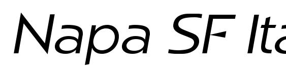 шрифт Napa SF Italic, бесплатный шрифт Napa SF Italic, предварительный просмотр шрифта Napa SF Italic