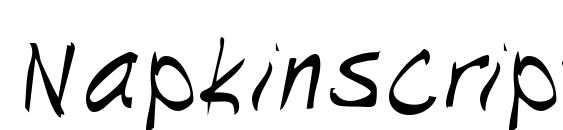 шрифт Napkinscriptssk, бесплатный шрифт Napkinscriptssk, предварительный просмотр шрифта Napkinscriptssk