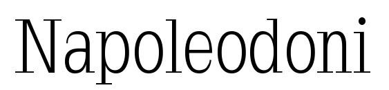 шрифт Napoleodoni, бесплатный шрифт Napoleodoni, предварительный просмотр шрифта Napoleodoni