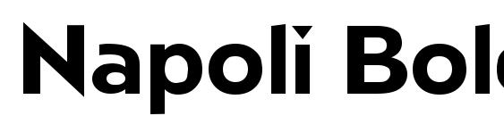 Napoli Bold font, free Napoli Bold font, preview Napoli Bold font