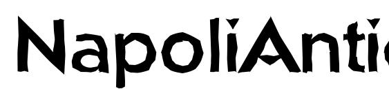 шрифт NapoliAntique Bold, бесплатный шрифт NapoliAntique Bold, предварительный просмотр шрифта NapoliAntique Bold