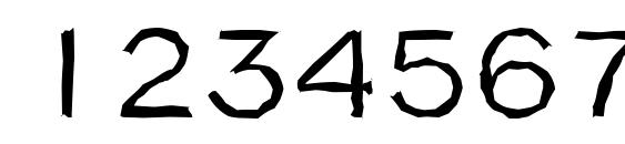 NapoliAntique Regular Font, Number Fonts