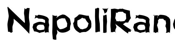 шрифт NapoliRandom Bold, бесплатный шрифт NapoliRandom Bold, предварительный просмотр шрифта NapoliRandom Bold