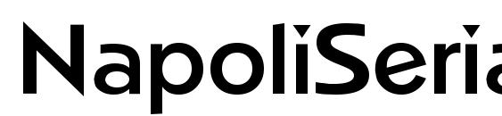 шрифт NapoliSerial Bold, бесплатный шрифт NapoliSerial Bold, предварительный просмотр шрифта NapoliSerial Bold