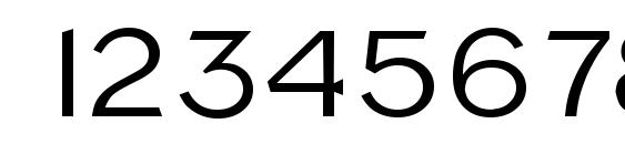 NapoliSerial Regular Font, Number Fonts