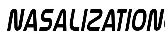 шрифт NasalizationCd Italic, бесплатный шрифт NasalizationCd Italic, предварительный просмотр шрифта NasalizationCd Italic