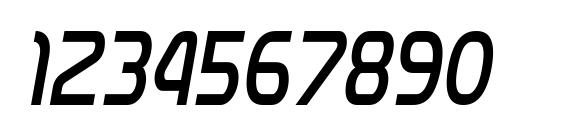 NasalizationCdLt Italic Font, Number Fonts