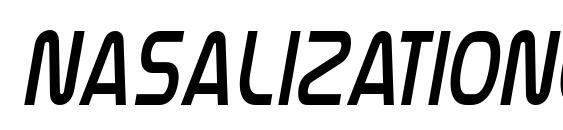 шрифт NasalizationCdLt Italic, бесплатный шрифт NasalizationCdLt Italic, предварительный просмотр шрифта NasalizationCdLt Italic