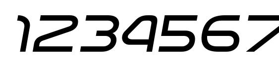 NasalizationExLt Italic Font, Number Fonts