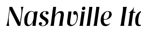 Nashville Italic font, free Nashville Italic font, preview Nashville Italic font
