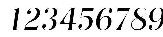 NashvilleLH Italic Font, Number Fonts