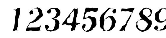 NashvilleRandom Italic Font, Number Fonts