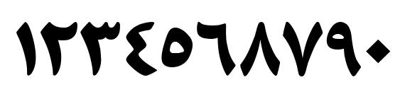NaskhAhmadTT Bold Font, Number Fonts