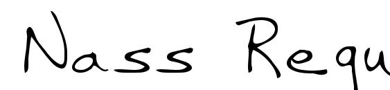 Nass Regular font, free Nass Regular font, preview Nass Regular font