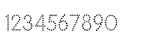 National First Font Dotted Font, Number Fonts