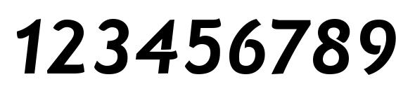 Natzilino semibold Font, Number Fonts