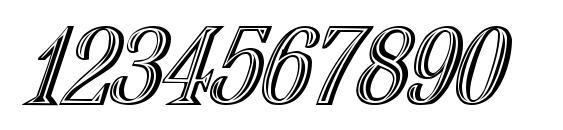 Nauert Italic Font, Number Fonts