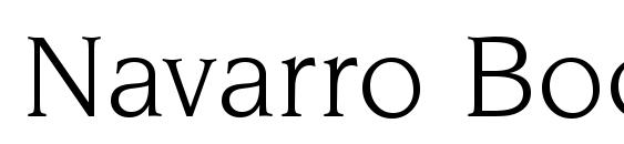 Navarro Book font, free Navarro Book font, preview Navarro Book font