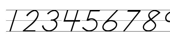 NealCurieRuledSH Font, Number Fonts
