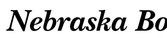 Nebraska Bold Italic Font
