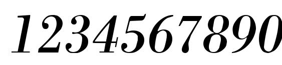 Nec italic lite Font, Number Fonts