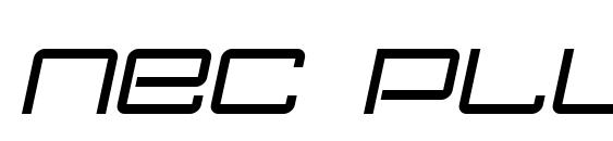 шрифт Nec plus ultra italic, бесплатный шрифт Nec plus ultra italic, предварительный просмотр шрифта Nec plus ultra italic