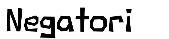 шрифт Negatori, бесплатный шрифт Negatori, предварительный просмотр шрифта Negatori