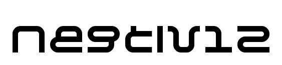 шрифт Negtiv12, бесплатный шрифт Negtiv12, предварительный просмотр шрифта Negtiv12