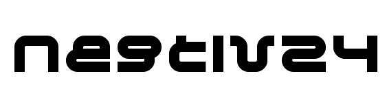 шрифт Negtiv24, бесплатный шрифт Negtiv24, предварительный просмотр шрифта Negtiv24