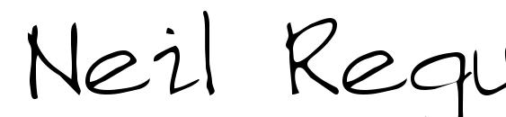 шрифт Neil Regular, бесплатный шрифт Neil Regular, предварительный просмотр шрифта Neil Regular