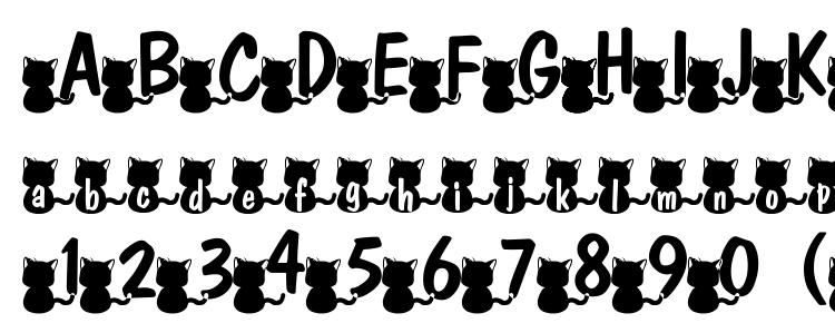 glyphs Nekofont font, сharacters Nekofont font, symbols Nekofont font, character map Nekofont font, preview Nekofont font, abc Nekofont font, Nekofont font