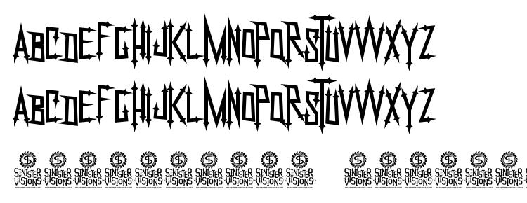 глифы шрифта NekroKids, символы шрифта NekroKids, символьная карта шрифта NekroKids, предварительный просмотр шрифта NekroKids, алфавит шрифта NekroKids, шрифт NekroKids