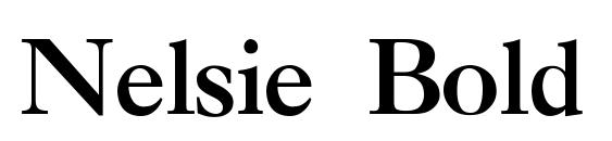 Nelsie Bold font, free Nelsie Bold font, preview Nelsie Bold font