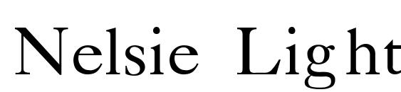 шрифт Nelsie Light, бесплатный шрифт Nelsie Light, предварительный просмотр шрифта Nelsie Light