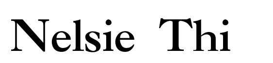 Nelsie Thin font, free Nelsie Thin font, preview Nelsie Thin font