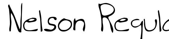 Nelson Regular font, free Nelson Regular font, preview Nelson Regular font